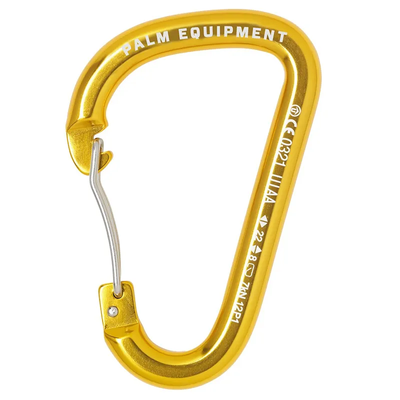 2025 Palm Equipment Wire Gate Karabiner Yellow