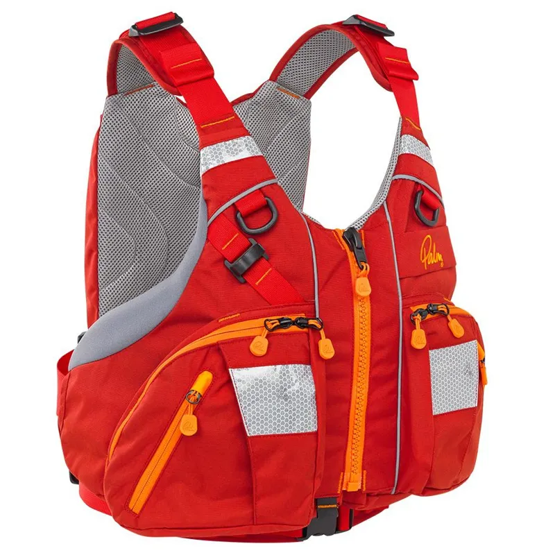 2025 Palm Equipment Kaikoura Touring Buoyancy Aid with 5 Pockets Red
