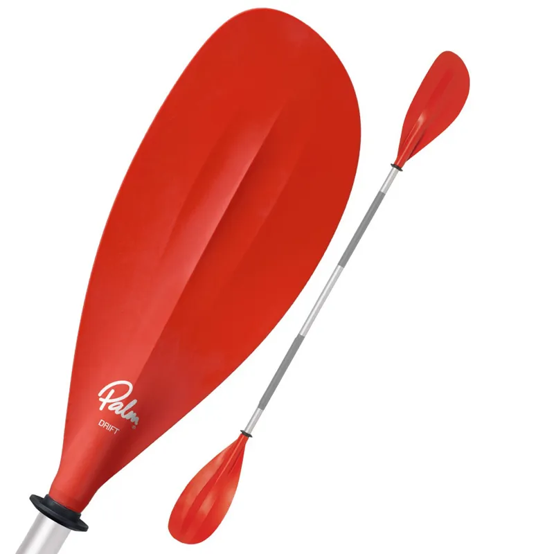 Palm Equipment Drift General Purpose 1 Piece Kayak Paddle Red 220cm