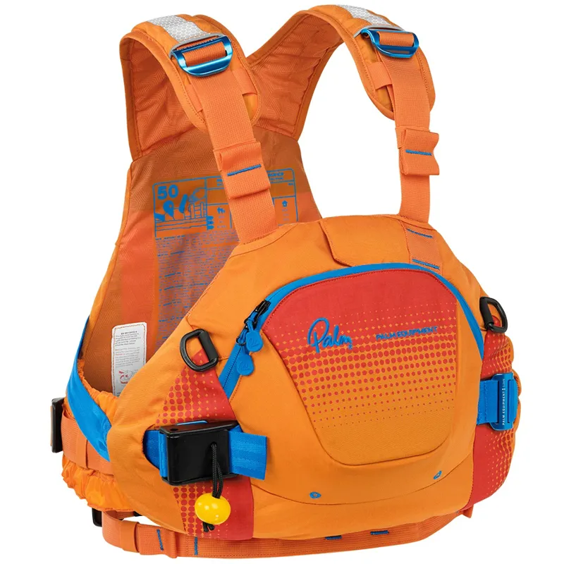 2025 Palm Equipment FXr Whitewater Buoyancy Aid Sherbert Mandarin