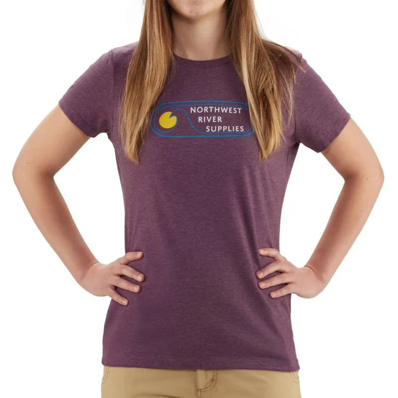 NRS Womens Retro T Shirt Heathered Purple-6