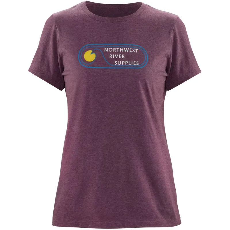 NRS Womens Retro T Shirt Heathered Purple-3