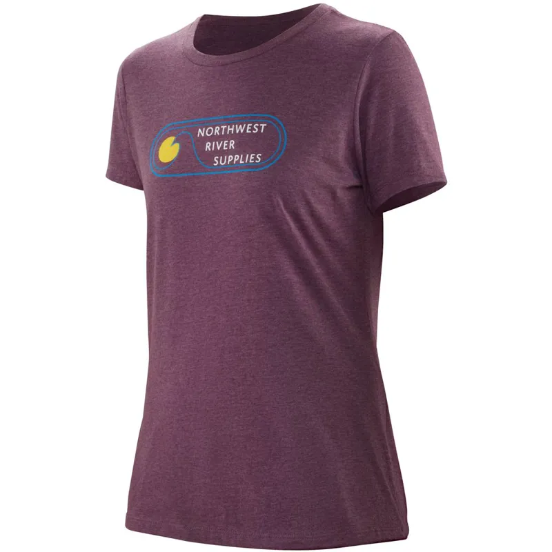 NRS Womens Retro T Shirt Heathered Purple-1