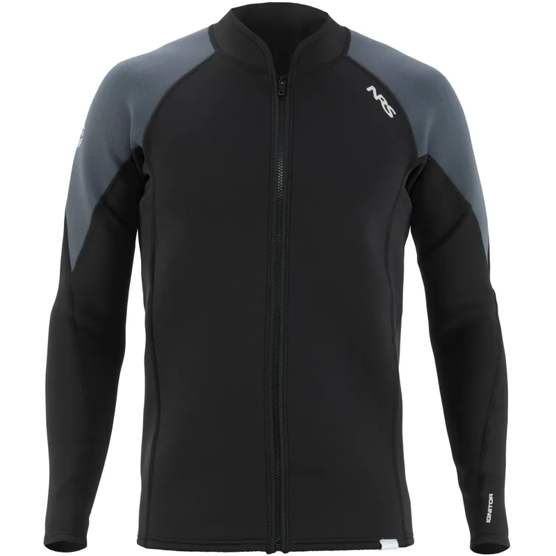 NRS Mens Ignitor 2mm Neoprene Jacket in Black-3