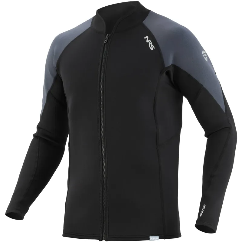 NRS Mens Ignitor 2mm Neoprene Jacket in Black-1