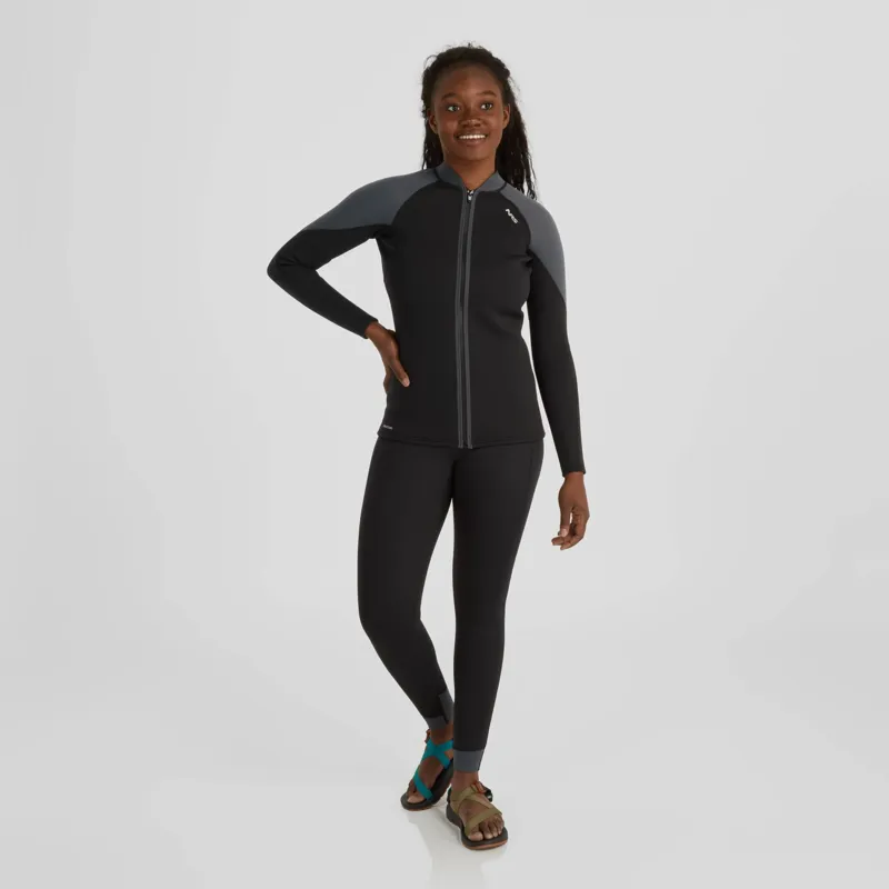 2026 NRS Womens Ignitor Neoprene Paddling Jacket in Black-2