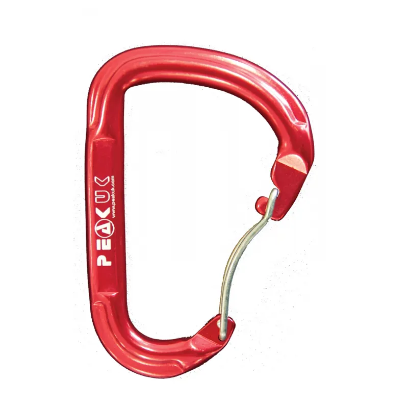 Peak PS Wire Gate Wide Opening Karabiner Red-1