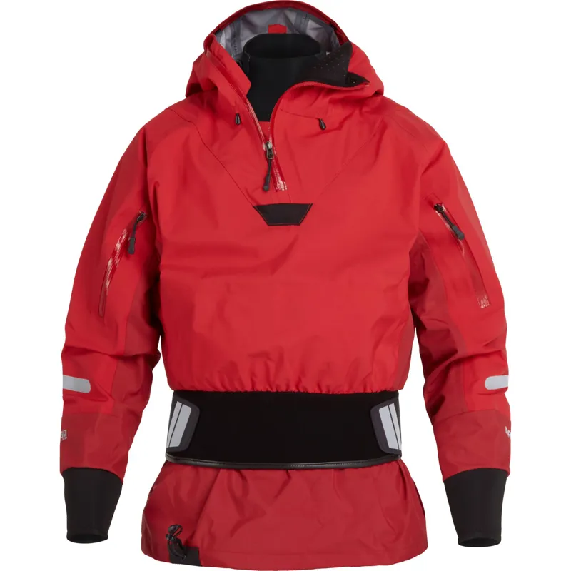 2024 NRS Mens Orion Paddling 4 Layer Touring Jacket with Hood in Red-1