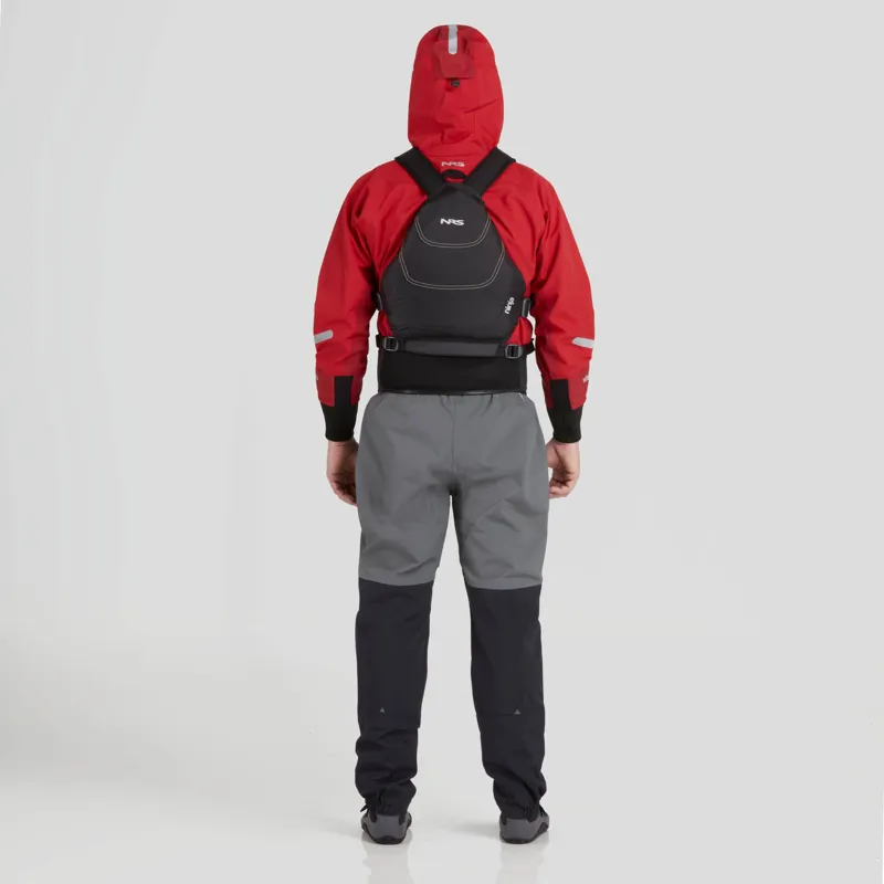 2024 NRS Mens Orion Paddling 4 Layer Touring Jacket with Hood in Red-5