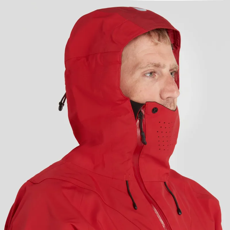 2024 NRS Mens Orion Paddling 4 Layer Touring Jacket with Hood in Red-11
