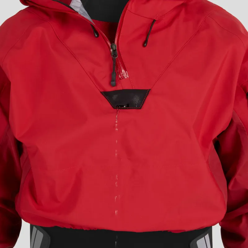 2024 NRS Mens Orion Paddling 4 Layer Touring Jacket with Hood in Red-12