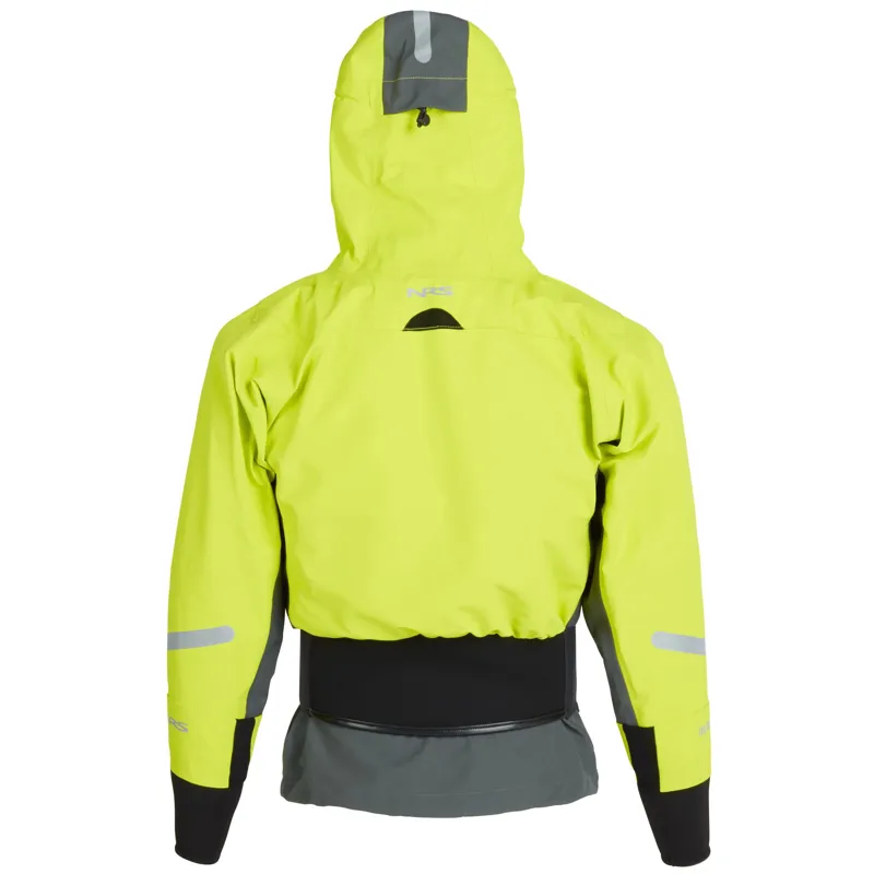 2024 NRS Womens Orion Paddling 4 Layer Touring Jacket with Hood in Lime-2