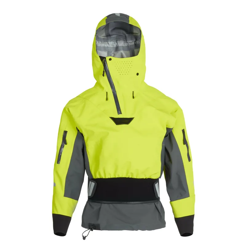 2024 NRS Womens Orion Paddling 4 Layer Touring Jacket with Hood in Lime