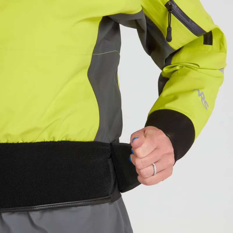 2024 NRS Womens Orion Paddling 4 Layer Touring Jacket with Hood in Lime-9