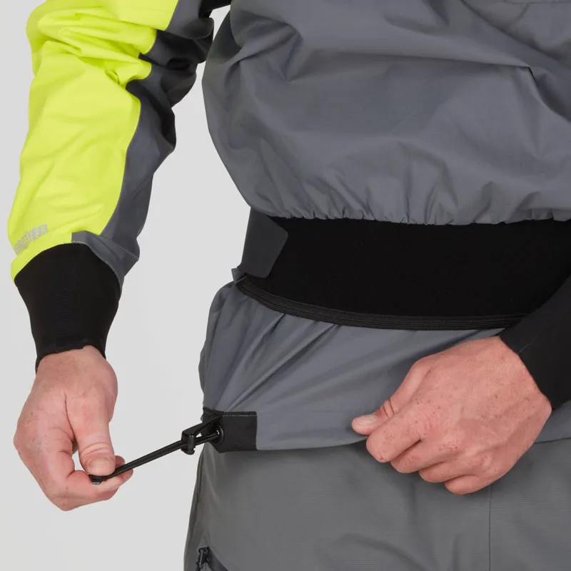 2024 NRS Mens Riptide Mid-weight Touring Jacket with Hood in Chartreuse-4