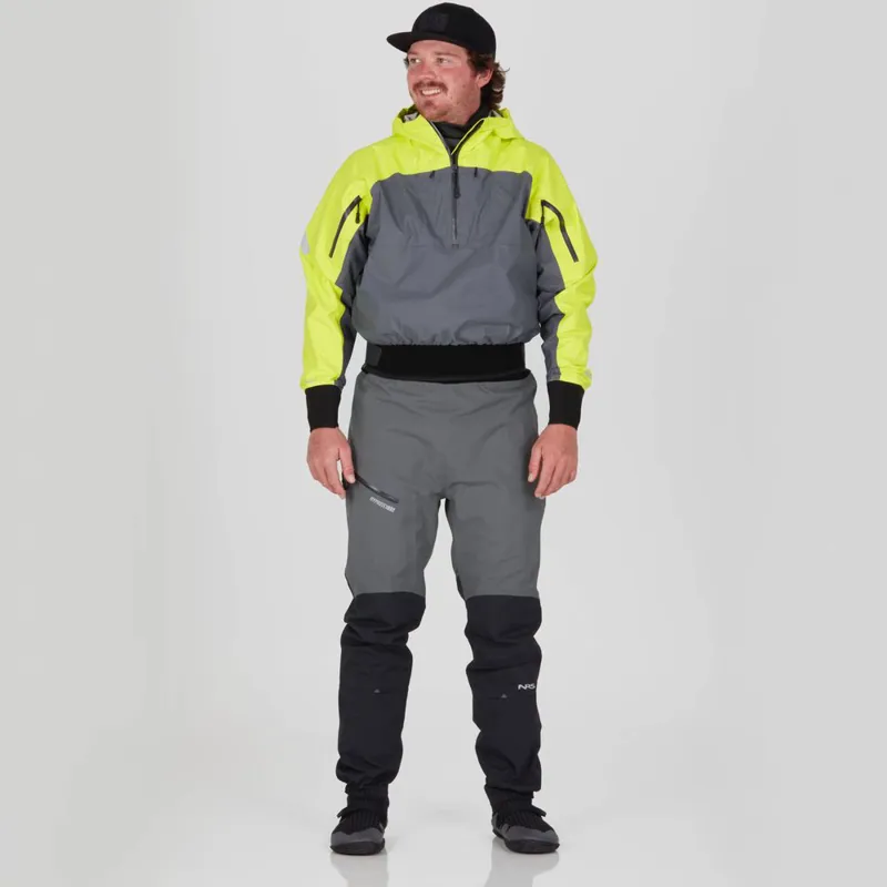 2024 NRS Mens Riptide Mid-weight Touring Jacket with Hood in Chartreuse-5