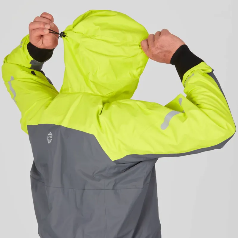 2024 NRS Mens Riptide Mid-weight Touring Jacket with Hood in Chartreuse-6