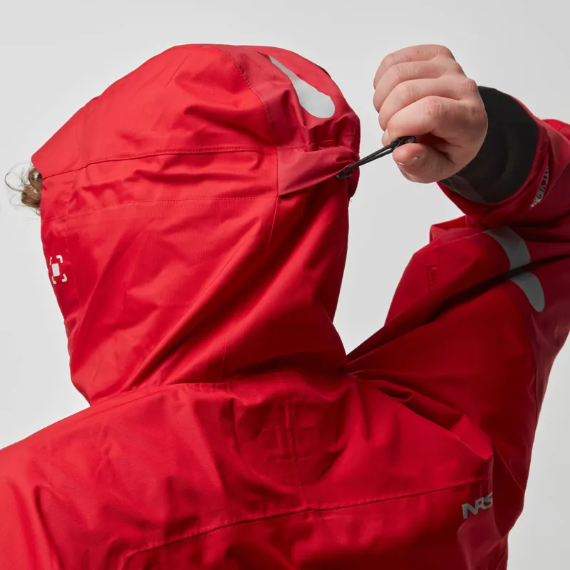 2026 NRS Mens Riptide Touring Jacket With Twin Waist and Hood in Red-1