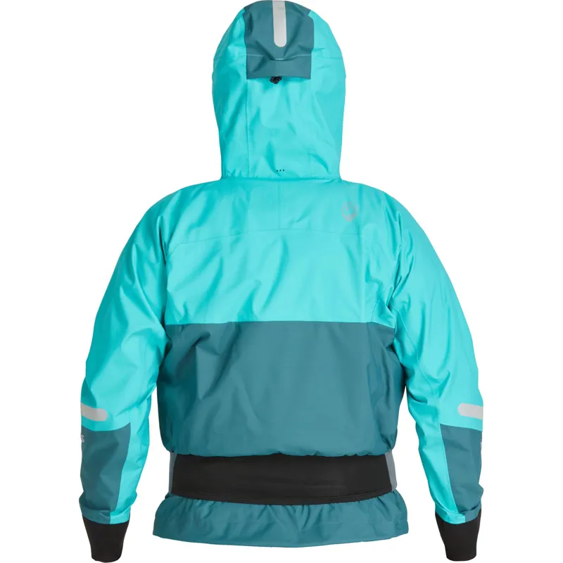 2024 NRS Womens Riptide Mid-weight Touring Jacket with Hood in Aqua-1