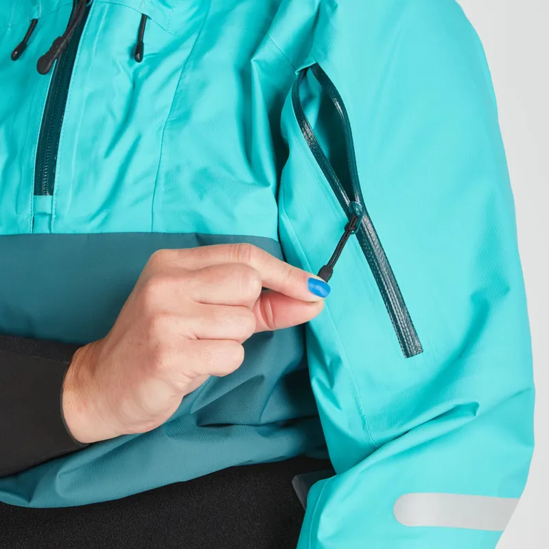 2024 NRS Womens Riptide Mid-weight Touring Jacket with Hood in Aqua-9