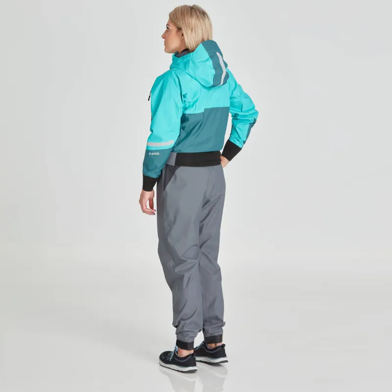 2024 NRS Womens Riptide Mid-weight Touring Jacket with Hood in Aqua-3
