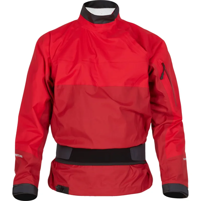 2024 NRS Mens Helium Breathable Twin Waist Splash Jacket in Red