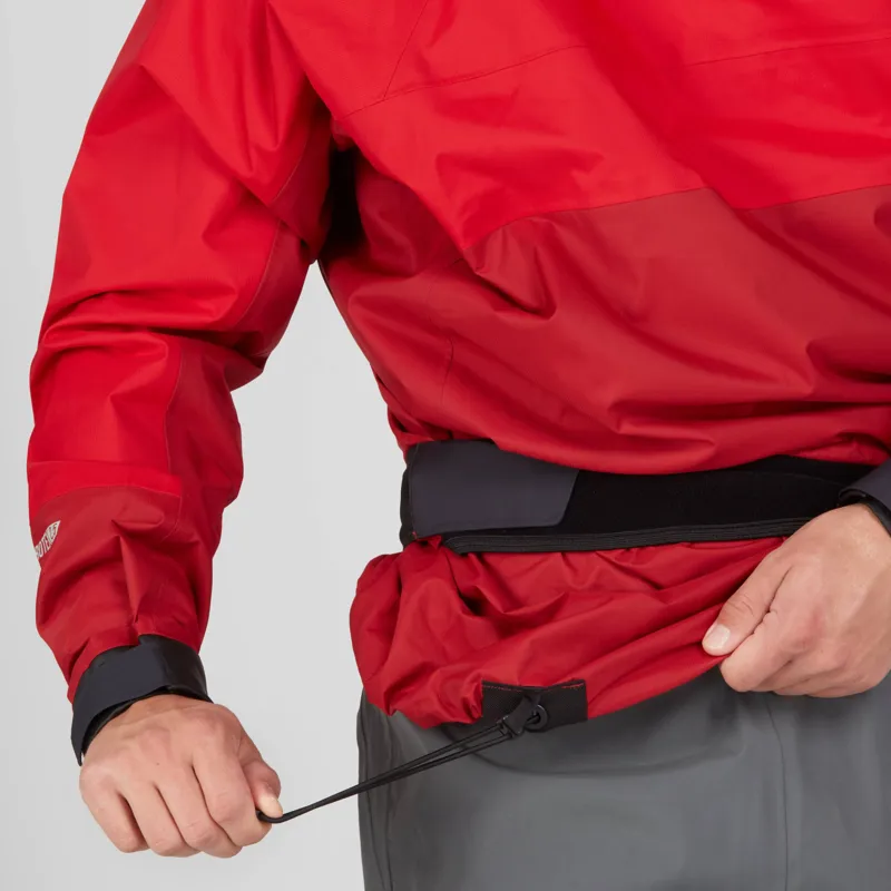 2024 NRS Mens Helium Breathable Twin Waist Splash Jacket in Red-5