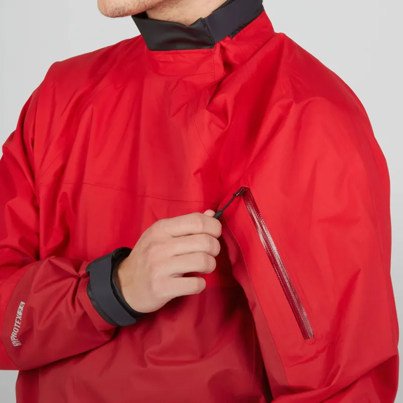 2024 NRS Mens Helium Breathable Twin Waist Splash Jacket in Red-7