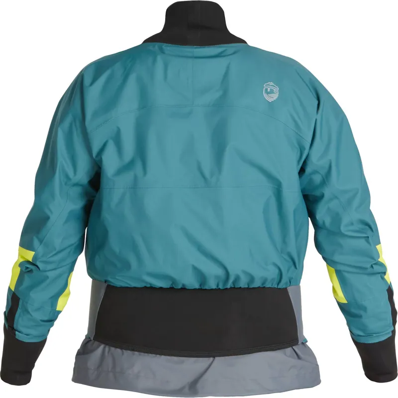 2024 NRS Womens Stratos Semi Dry Mid-weight Paddling Jacket in Teal-1