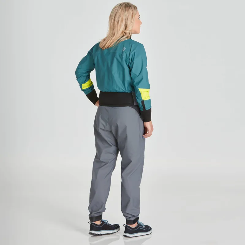 2024 NRS Womens Stratos Semi Dry Mid-weight Paddling Jacket in Teal-2