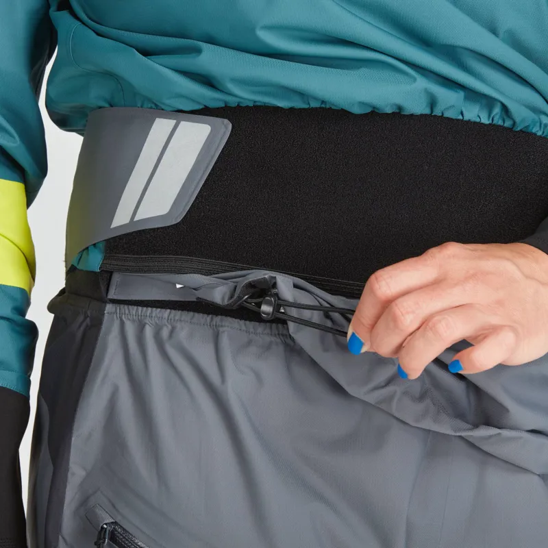 2024 NRS Womens Stratos Semi Dry Mid-weight Paddling Jacket in Teal-4