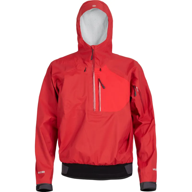 2025 NRS Mens Tor Lightweight Paddlesports Splash Jacket in Red