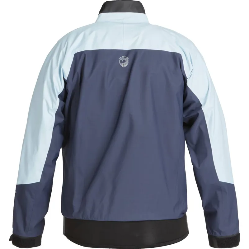 2025 NRS Womens Echo Recreational Touring Splash Jacket Cloud/Navy-1