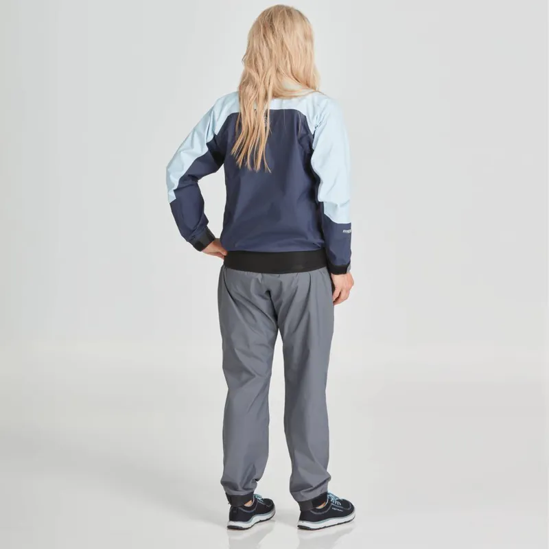 2025 NRS Womens Echo Recreational Touring Splash Jacket Cloud/Navy-3