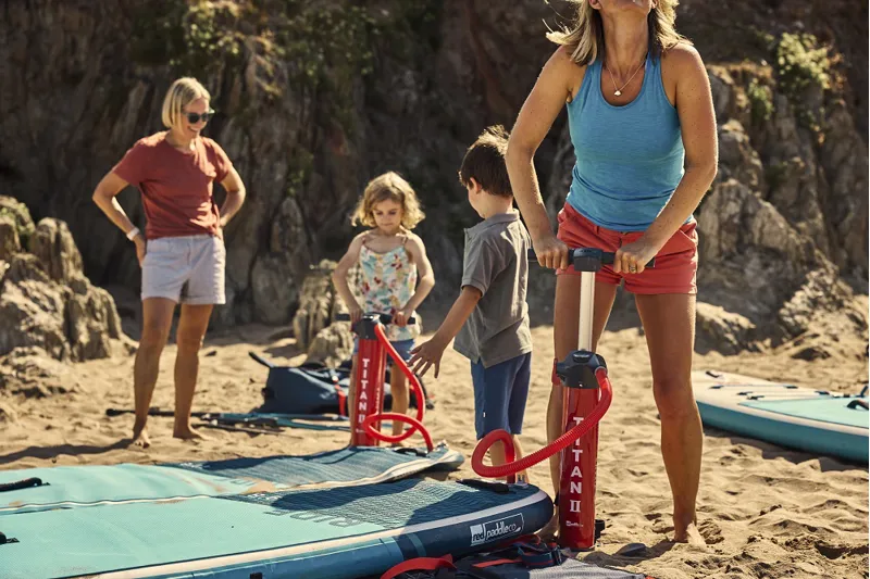 2025 Red Paddle Co 10.6 Ride MSL Inflatable Paddleboard Package In Blue-11