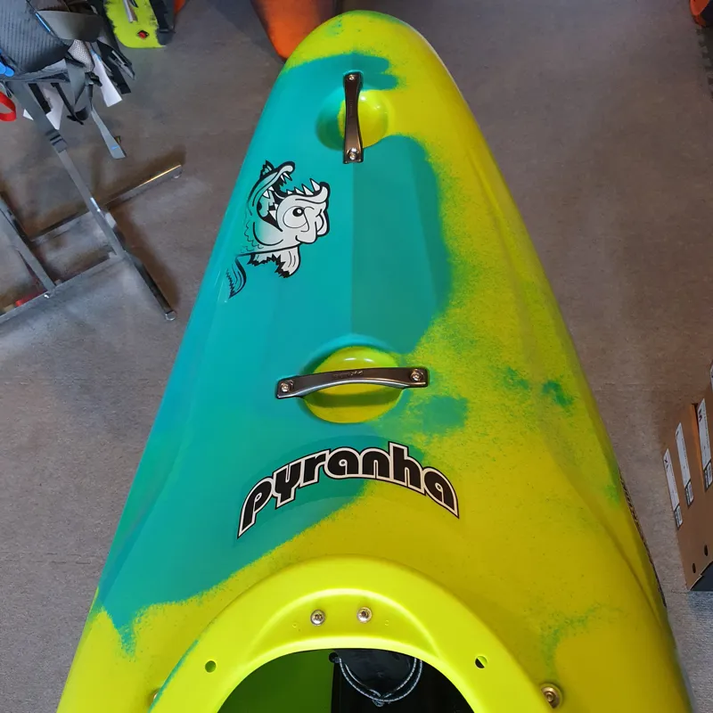 2023 Pyranha Ripper 2 Down River Half Slice Large Lime/Teal/Navy-2