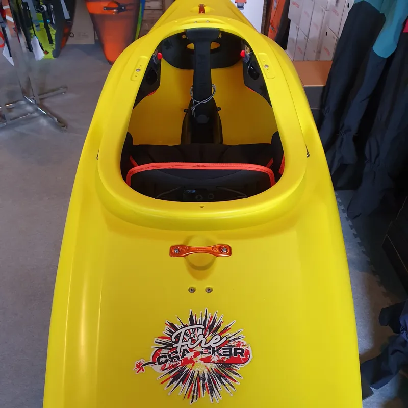 2023 Pyranha Firecracker 242 Down River Freeride Kayak in Yellow-1