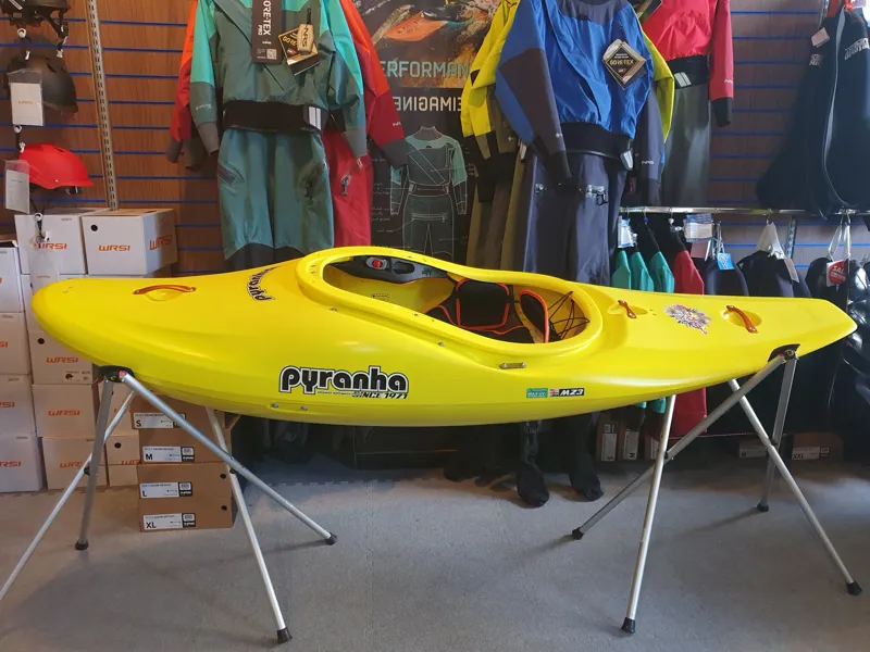 2023 Pyranha Firecracker 242 Down River Freeride Kayak in Yellow-3