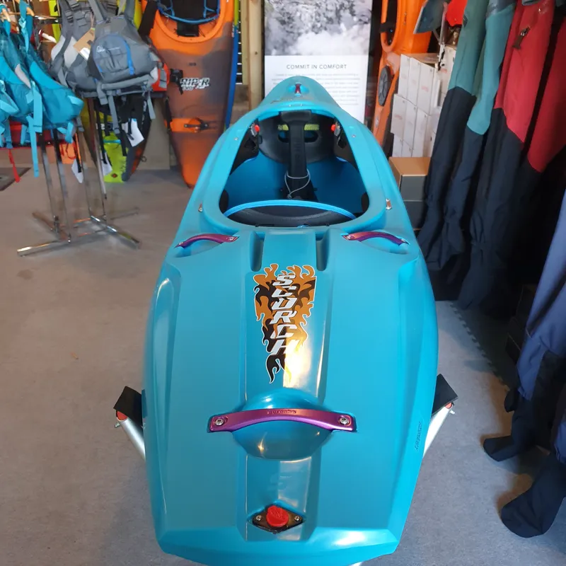 Pyranha Scorch Whitewater River Running Kayak Small Sully Blue-3