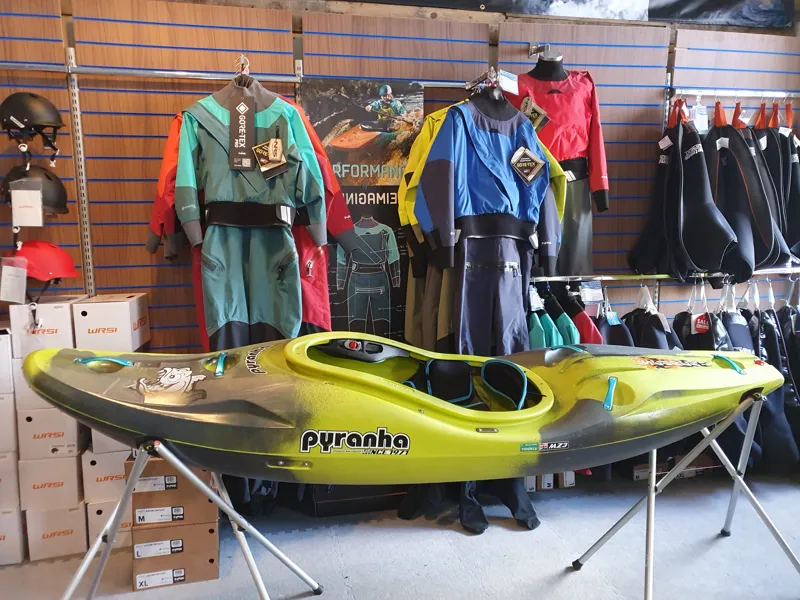2023 Pyranha Scorch River Running Kayak Small Smoking Gecko EX DEMO -1