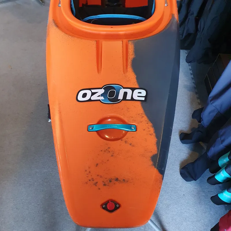 2023 Pyranha Ozone Freeride Whitewater Large Fire Ant EX DEMO-3
