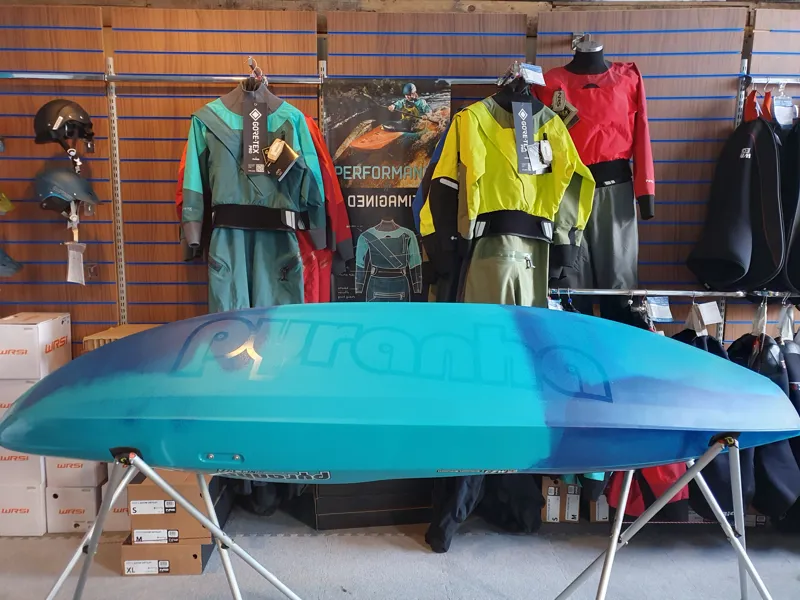 2024 Pyranha Scorch Whitewater River Running Kayak Medium Teal/Navy-2