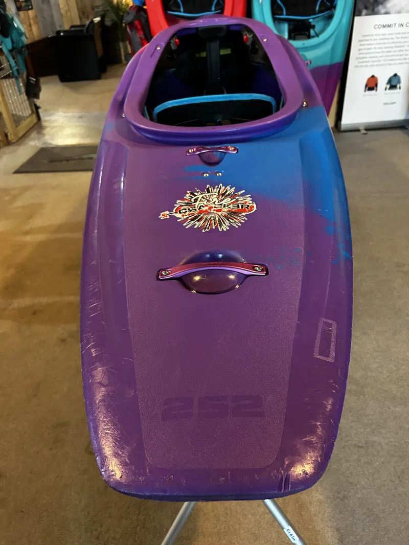 2024 Pyranha Kayaks Firecracker 252 Ex Demo Custom Purple/Fuschia/Blue-3