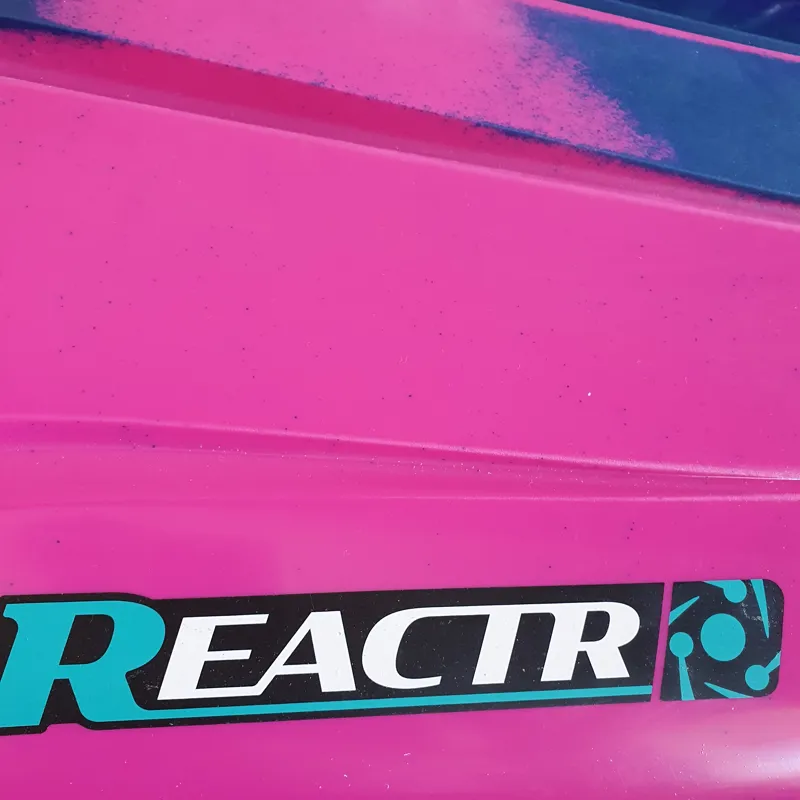 2025 Pyranha ReactR Large River Running Kayak in Fuchsia Navy Custom-1