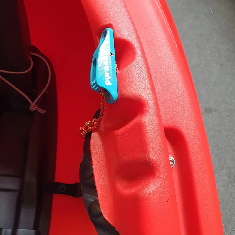 2024 Pyranha ReactR Medium River Running Kayak Rosella Red Factory 2nd-2