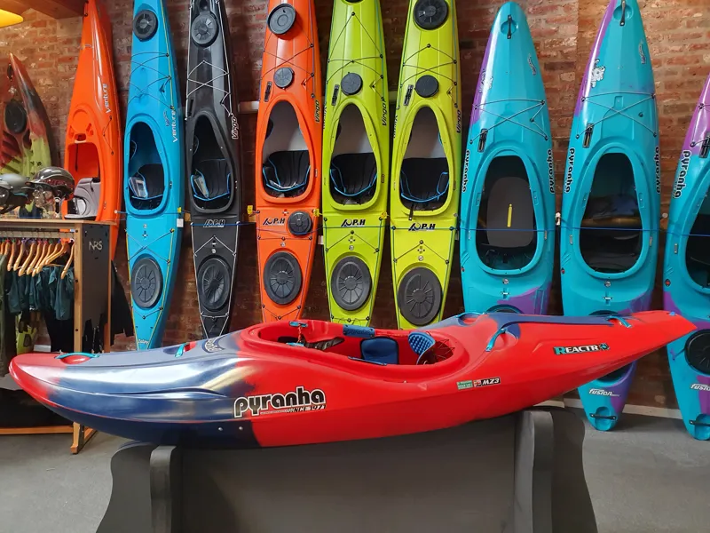 2024 Pyranha ReactR Large River Running Kayak with Pivot Hull Ex Display-1