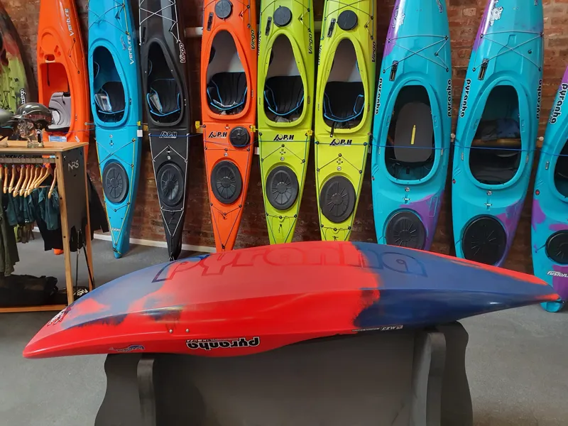 2024 Pyranha ReactR Large River Running Kayak with Pivot Hull Ex Display-2