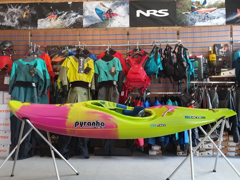2024 Pyranha ReactR Small River Running Kayak in Lime Fuchsia-1