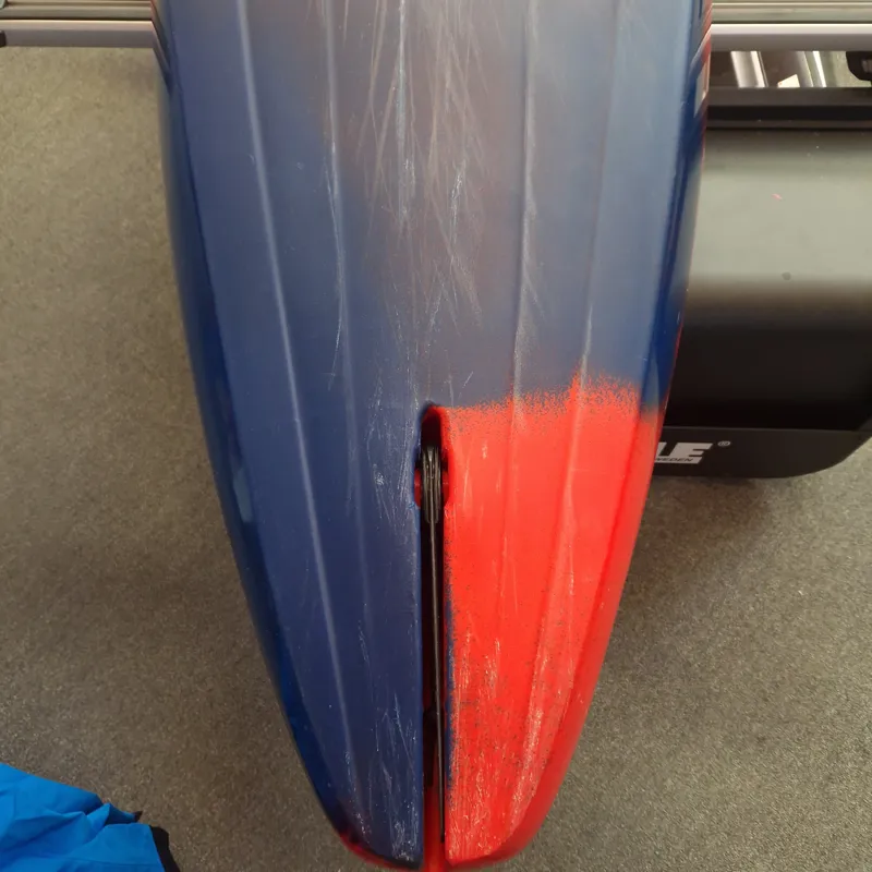 2025 Ion Compact Lightweight Touring Kayak in SM Rosella Red Ex Demo-3