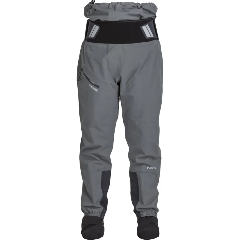 2024 NRS Womens Freefall Mid-weight Paddling Trousers with Socks in Grey